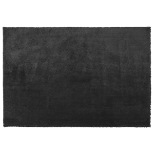 Beliani Shaggy Area Rug Black Cotton Polyester Blend 200 x 300 cm Fluffy Dense Pile  Material:Polyester Size:xx200