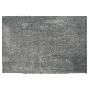 Beliani Shaggy Area Rug Grey Cotton Polyester Blend 160 x 230 cm Fluffy Dense Pile  Material:Polyester Size:xx160