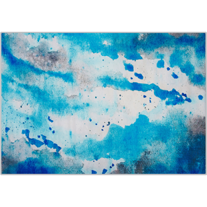 Beliani Area Rug Multicolour Fabric 160 x 230 cm Watercolour Pattern Abstract Modern Material:Polyester Size:xx160