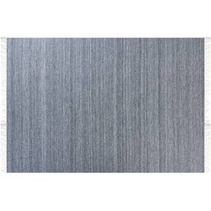 Beliani Area Rug Grey Recycled PET 160 x 230cm Indoor Outdoorwith Fringe Material:Synthetic Material Size:xx160