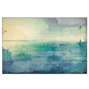 Beliani Area Rug Multicolour Fabric 140 x 200 cm Abstract Watercolour Paint Modern Material:Polyester Size:xx140