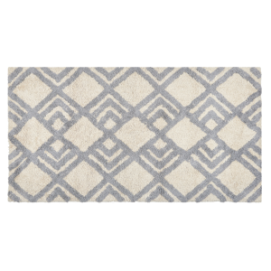 Beliani Area Rug Beige and Rug Cotton 80  x 150  cm Rectangular Hand Tufted Living Room Bedroom Decor Material:Cotton Size:xx80