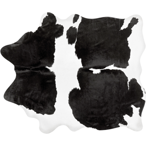 Beliani Cowhide Rug Black and White Cow Hide Skin 3-4 m² Country Rustic Style Throw Brazilian Cow Hide Material:Cowhide Leather Size:xx