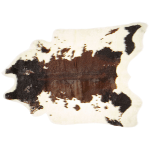 Beliani Faux Cowhide Rug Brown Faux Fur Living Room Bedroom Contemporary  Material:Acrylic Size:xx60