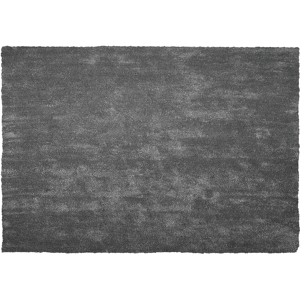 Beliani Shaggy Area Rug Dark Grey 160 x 230 cm Modern High-Pile Machine-Tufted Rectangular Carpet Material:Polyester Size:xx160