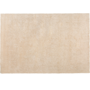 Beliani Shaggy Area Rug Beige 200 x 300 cm Modern High-Pile Machine-Tufted Rectangular Carpet Material:Polyester Size:xx200