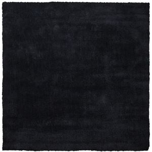 Beliani Shaggy Area Rug Black 200 x 200 cm Modern High-Pile Machine-Tufted Square Carpet Material:Polyester Size:xx200