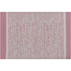 Beliani Outdoor Rug Mat Pink Synthetic 120 x 180 cm Eco Friendly Modern Minimalist Material:Polypropylene Size:xx120