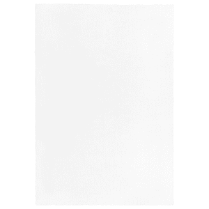 Beliani Shaggy Area Rug White 160 x 230 cm Modern High-Pile Machine-TuftedRectangular Carpet Material:Polyester Size:xx160