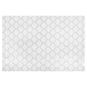Beliani Area Rug Grey Fabric 140 x 200 cm Reversible Outdoor Indoor Moroccan Material:PVC Size:xx140