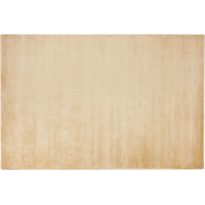 Beliani Area Rug Light Beige Viscose 140 x 200 cm Tufted Low Pile Modern Material:Viscose Size:xx140