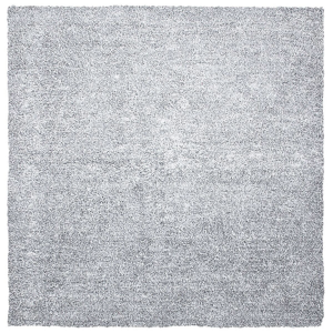 Beliani Shaggy Area Rug Grey Melange 200 x 200 cm Modern High-Pile Machine-Tufted Square Carpet Material:Polyester Size:xx200