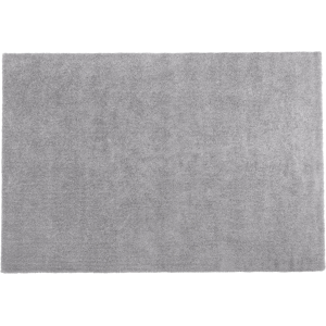 Beliani Shaggy Area Rug Light Grey 140 x 200 cm Modern High-Pile Machine-Tufted Rectangular Carpet Material:Polyester Size:xx140