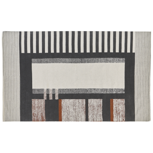 Beliani Area Rug Multicolour Cotton 160 x 230 cm Scandinavian Printed Pattern Handwoven Rectangular Living Room Material:Cotton Size:xx160