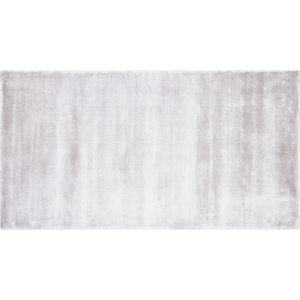 Beliani Area Rug Light Grey Viscose 80 x 150 cm Tufted Low Pile Modern Material:Viscose Size:xx80