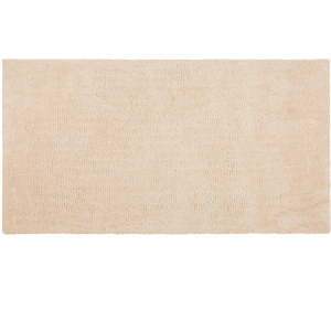 Beliani Shaggy Area Rug Beige 80 x 150 cm Modern High-Pile Machine-Tufted Rectangular Carpet Material:Polyester Size:xx80