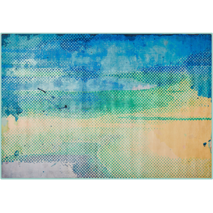 Beliani Area Rug Multicolour Fabric 160 x 230 cm Abstract Watercolour Paint Modern Material:Polyester Size:xx160