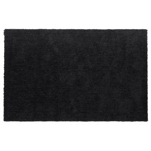 Beliani Shaggy Area Rug Black 200 x 300 cm Modern High-Pile Machine-Tufted Rectangular Carpet Material:Polyester Size:xx200