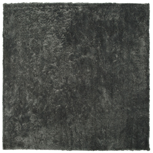 Beliani Shaggy Area Rug Dark Grey Cotton Polyester Blend 200 x 200 cm Fluffy Dense Pile Material:Polyester Size:xx200