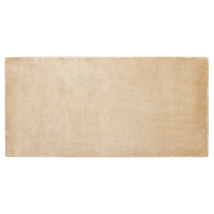 Beliani Area Rug Golden Viscose 80 x 150 cm Tufted Low Pile Modern Material:Viscose Size:xx80