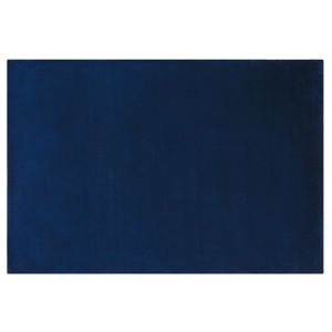 Beliani Rug Navy Blue Viscose 160 x 230 cm Hand Tufted Low Pile Modern Material:Viscose Size:xx160