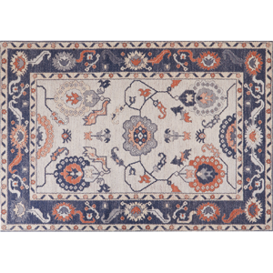 Beliani Area Rug Multicolour Cotton Polyester 160 x 230 cm Oriental Pattern Distressed Vintage Home Decor Material:Cotton Size:xx160