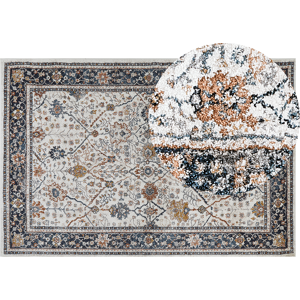 Beliani Area Rug Beige and Blue Polypropylene Polyester 200 x 300 cm Oriental Vintage Pattern Living Room Accessories Material:Polypropylene Size:xx200