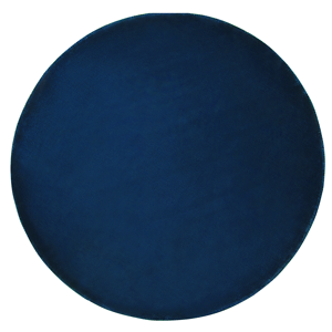 Beliani Rug Navy Blue Viscose Round 140 cm Hand Tufted Low Pile Modern Material:Viscose Size:xx140