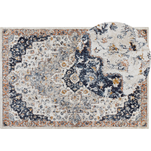 Beliani Area Rug Beige and Blue Polypropylene Polyester 200 x 300 cm Oriental Vintage Pattern Living Room Accessories Material:Polypropylene Size:xx200