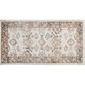 Beliani Area Rug Beige 80 x 150 cm Oriental Distressed Living Room Bedroom Material:Polypropylene Size:xx80