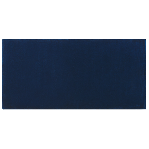 Beliani Rug Navy Blue Viscose 150 x 80 cm Hand Tufted Low Pile Modern Material:Viscose Size:xx80