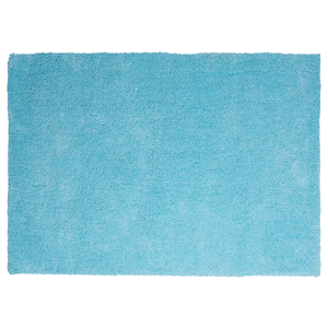 Beliani Shaggy Area Rug Blue 140 x 200 cm Modern High-Pile Machine-Tufted Turquoise Rectangular Carpet Material:Polyester Size:xx140