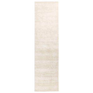 Beliani Runner Area Rug Light Beige Viscose 80 x 300 cm Tufted Low Pile Modern Material:Viscose Size:xx80