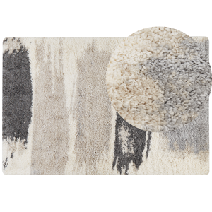 Beliani Shaggy Area Rug 200 x 300 cm Abstract High-Pile Machine-Tufted Rectangular Carpet Material:Polypropylene Size:xx200