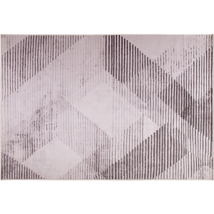 Beliani Rug Pink Polyester 140 x 200 cm Low Pile Abstract Pattern Material:Polyester Size:xx140