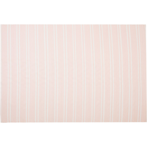 Beliani Area Rug Carpet Pink Reversible Synthetic Material Outdoor and Indoor White Stripes Rectangular 140 x 200 cm Material:PVC Size:xx140