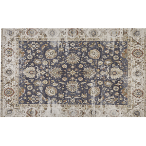 Beliani Area Rug Multicolour Polyester and Cotton 140 x 200 cm Oriental Distressed Living Room Bedroom Material:Polyester Size:xx140