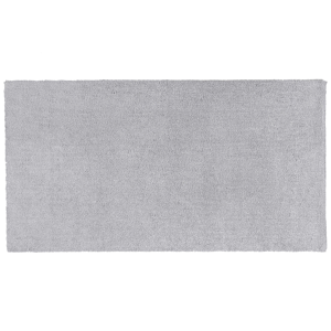 Beliani Shaggy Area Rug Light Grey 80 x 150 cm Modern High-Pile Machine-Tufted Rectangular Carpet Material:Polyester Size:xx80