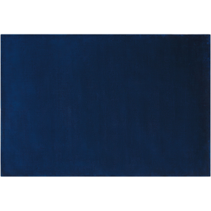 Beliani Rug Navy Blue Viscose 140 x 200 cm Hand Tufted Low Pile Modern Material:Viscose Size:xx140