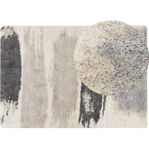 Beliani Shaggy Area Rug 160 x 230 cm Abstract High-Pile Machine-Tufted Rectangular Carpet Material:Polypropylene Size:xx160