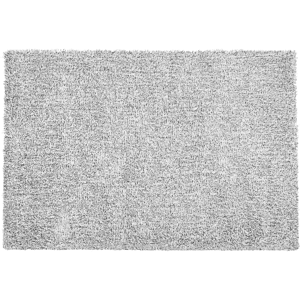 Beliani Shaggy Area Rug Grey Melange 140 x 200 cm Modern High-Pile Machine-Tufted Rectangular Carpet Material:Polyester Size:xx140