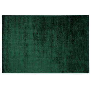 Beliani Area Rug Green Viscose 140 x 200 cm Tufted Low Pile Modern Material:Viscose Size:xx140