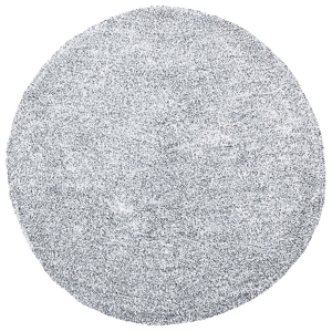 Beliani Shaggy Area Rug Grey Melange 140 cm Modern High-Pile Machine-Tufted Round Carpet Material:Polyester Size:xx140