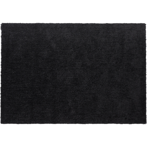 Beliani Shaggy Area Rug Black 160 x 230 cm Modern High-Pile Machine-Tufted Rectangular Carpet Material:Polyester Size:xx160