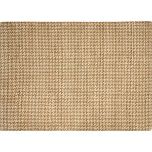 Beliani Area Rug Beige Jute 160 x 230 cm Houndstooth Pattern Hand Woven Boho Living Room Bedroom Material:Jute Size:xx160