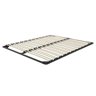Beliani Bed Base EU King Size 5ft3 Solid Wood Slats Metal Frame Material:Steel Size:x9x160