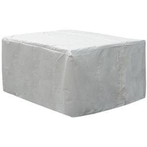 Beliani Garden Furniture Cover White  PVC Coated Polyester 320 x 120 x 90 cm Rain Cover Material:Polyester Size:120x90x320