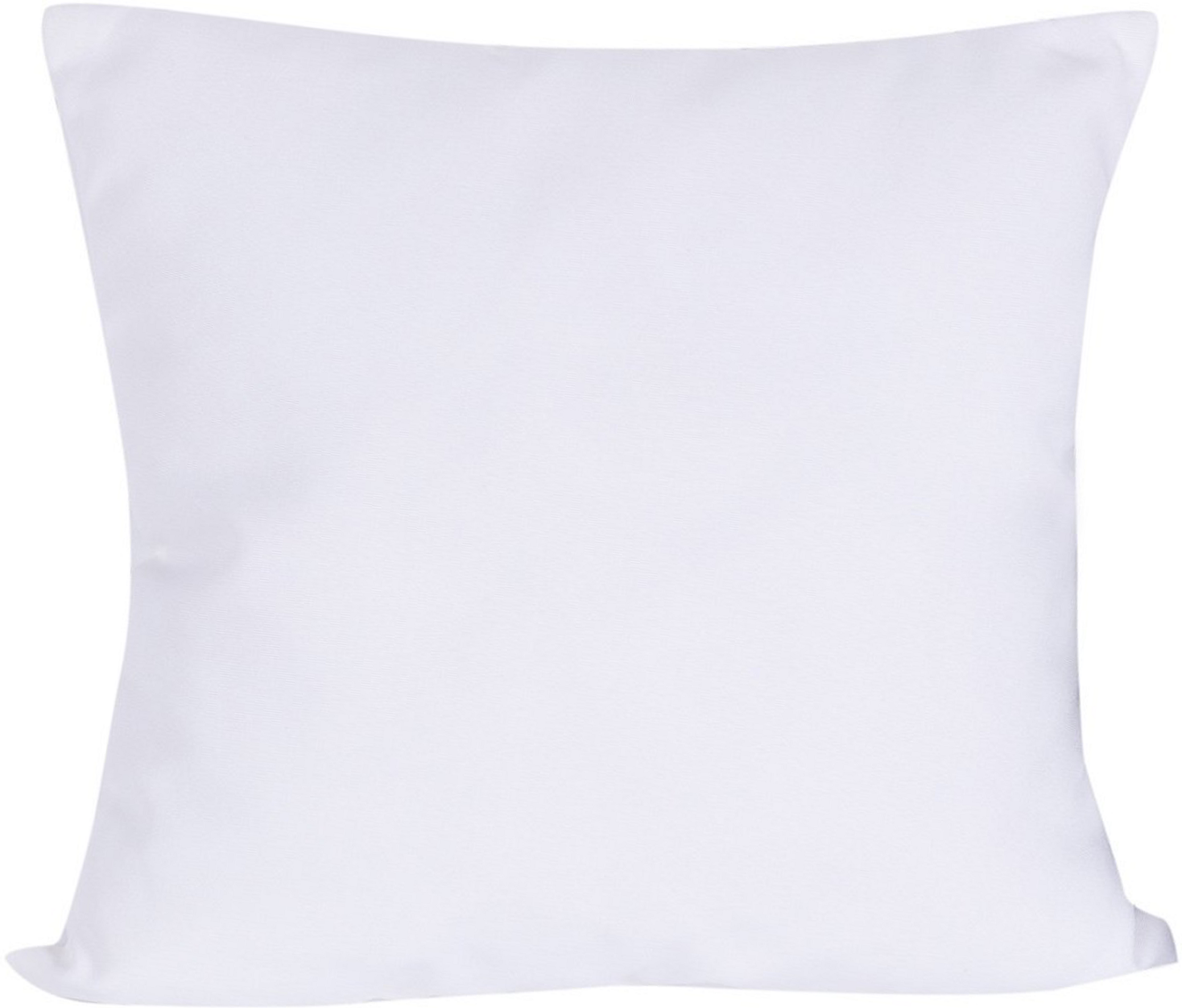 Beliani Outdoor Garden Cushion White 50 x 50 cm Water Resistant Removable Cover