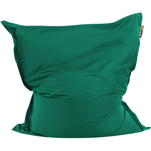 Beliani Large Bean Bag Green Lounger Zip Giant Beanbag Material:Polyester Size:180x20x140