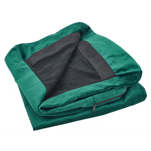Beliani Armchair Slipcover Green Velvet Replacement Removable Zippered Cover   Material:Velvet Size:77x46x80